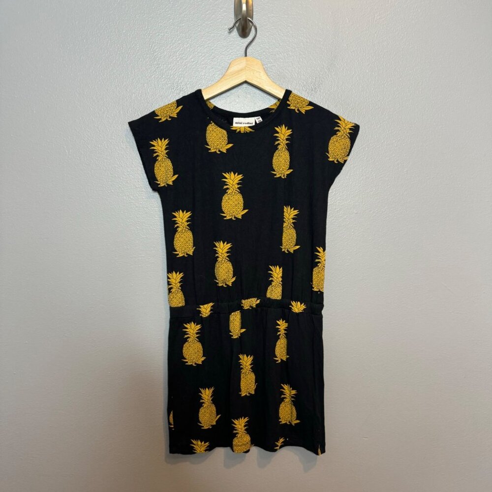 MINI RODINI pineapple print dress size 140/146 or US 10-11 years